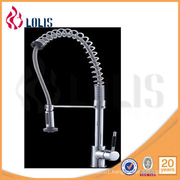 (A0024) Chrome finished flexible hose water ridge pop up kitchen faucet